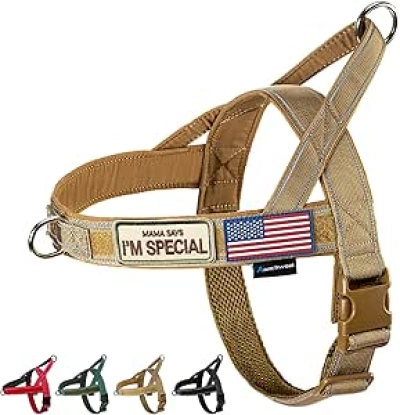 No Pull Dog Harness with Reflective Strip & Padded Handle | Escape Proof Training Harness for Small, Medium & Large Dogs