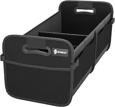 70L Collapsible Car Trunk Organizer - SUV Storage with 11 Pockets & Reinforced Handles