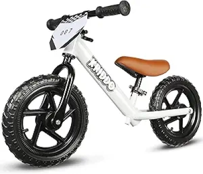 KRIDDO 12 Inch Toddler Balance Bike for Ages 2-5 | Adjustable Kids Push Bicycle