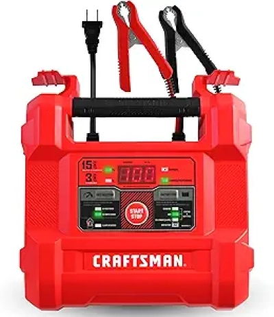 CRAFTSMAN 15A 4-in-1 Car Battery Charger & Maintainer for 6V/12V - CMXCESM162