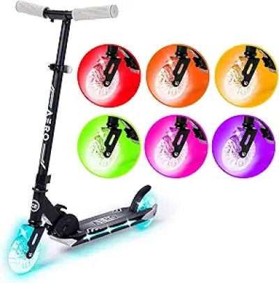 Aero Kids Scooter with Dynamic RGB Lights | Foldable, Height Adjustable, Hand Brake