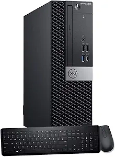 Dell OptiPlex 7070 SFF Desktop - Intel i7-9700, 32GB RAM, 1TB SSD, WiFi 6E, Windows 11 Pro