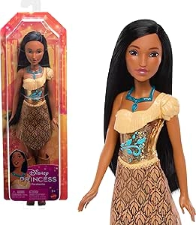 Disney Princess Pocahontas Posable Doll with Sparkling Outfit & Accessories