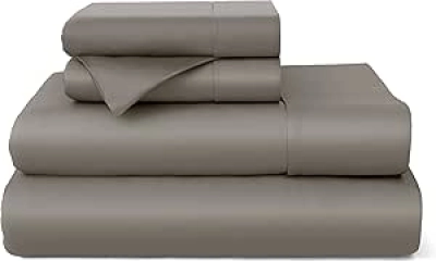Bamboo Rayon King Bed Sheet Set - Cooling & Silky Soft 4-Piece Deep Pocket Bedding