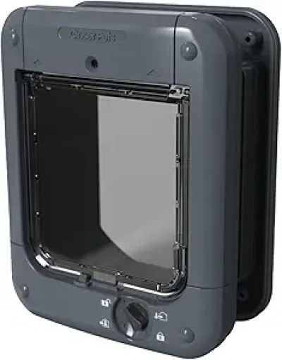 Microchip Cat Door 360 - ISO/AVID Compatible Pet Flap for Doors & Walls