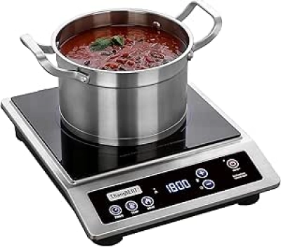 ChangBERT 1800W Commercial Induction Cooktop | NSF Certified Portable Hot Plate