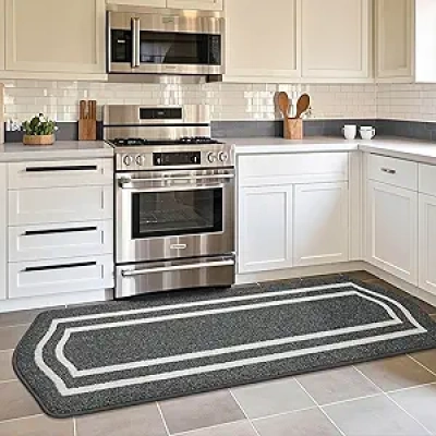 COSY HOMEER Long Kitchen Floor Mat 24x79 - Non-Slip, Super Absorbent, Machine Washable
