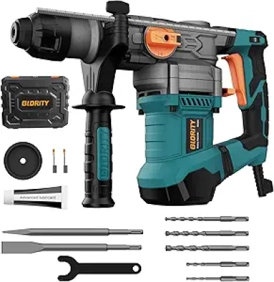 1-1/4" SDS-Plus 13 Amp Rotary Hammer Drill with Safety Clutch & Variable Speed