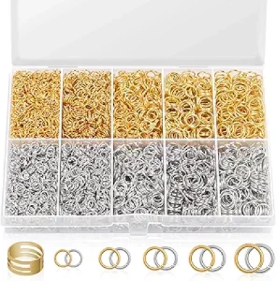 4600Pcs Silver Gold Jump Rings Kit with Tools | Jewelry Making & Repair