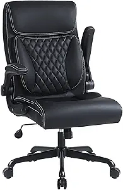 Youhauchair Executive Office Chair - Ergonomic PU Leather Computer Desk Chair with Lumbar Support