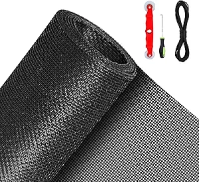 Pet Proof Window Screen Replacement Kit 39x118" - Durable Mesh for Doors & Windows