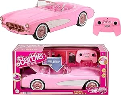 Barbie Hot Wheels RC Corvette Remote Control Car - Official Movie Replica