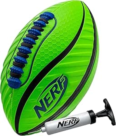 Nerf Spiral Grip Football - Patented Spacelace for Perfect Spirals