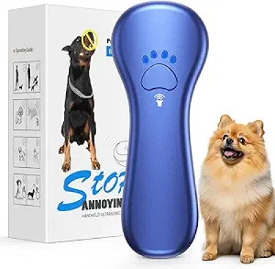Ultrasonic Dog Bark Deterrent - Rechargeable Anti Barking Device 16.4ft Range