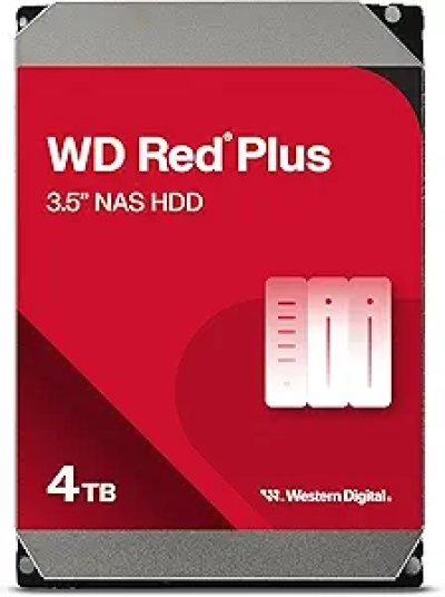 WD Red Plus 4TB NAS Hard Drive - 24/7 Reliability for Small Business