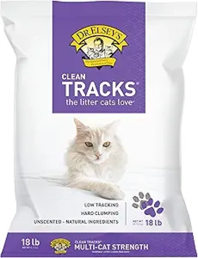 Dr. Elsey's Clean Tracks 18 lb Clumping Clay Cat Litter - Low Dust & Tracking