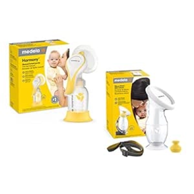 Medela Perfect Pair Bundle: Manual Breast Pump & Milk Collector - BPA-Free