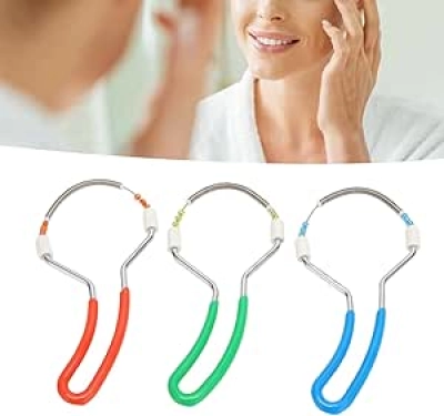 Yosoo 3pcs Spring Hair Remover - Manual Facial Threading Epilator for Women