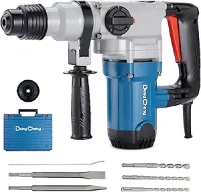 Dong Cheng 1-1/8" SDS-Plus Rotary Hammer Drill - 9.2 Amp Heavy Duty Concrete Demolition