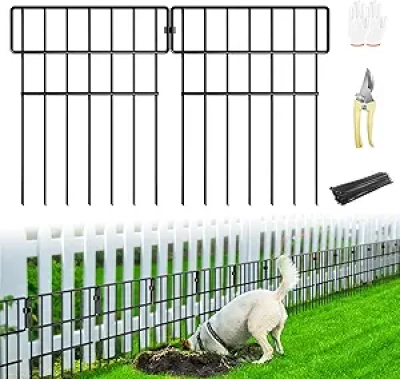 No Dig Animal Barrier Fence 25 Panels - Stop Dogs & Rabbits Digging