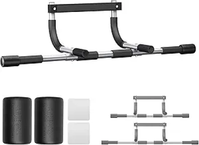 Ally Peaks Adjustable Doorway Pull Up Bar - 500 LB Capacity, Wide/Narrow Door Fit