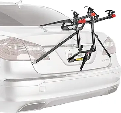 Allen Sports Deluxe+ 2-Bike Trunk Carrier - Quick Setup & Secure Transport