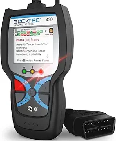 BLCKTEC 420 Bluetooth OBD2 Scanner - Vehicle Diagnostic Tool & Check Engine Light Reader