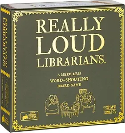 Exploding Kittens Really Loud Librarians - Fast-Paced Word Shouting Party Game