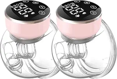 Wearable Breast Pump Hands-Free | 180 Min Battery, 3 Modes, Low Noise & LED Display