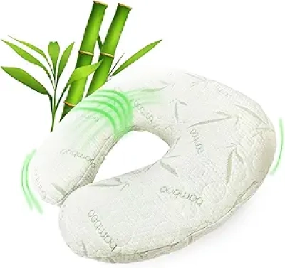 Sacred Thread Nursing Pillow | Memory Foam Breastfeeding Pillow with Bamboo Cover