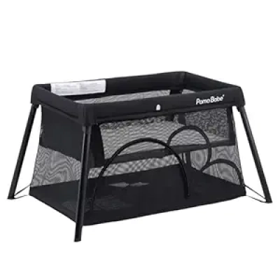 Pamo Babe Portable Travel Crib & Playpen with Bassinet - Lightweight & Easy Setup