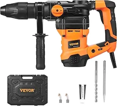 VEVOR 13Amp SDS-Max Rotary Hammer Drill 1-9/16" - Heavy Duty Concrete Demolition