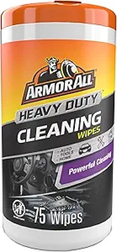 Armor All Heavy Duty Cleaning Wipes - 75 Count Disposable Car Wipes