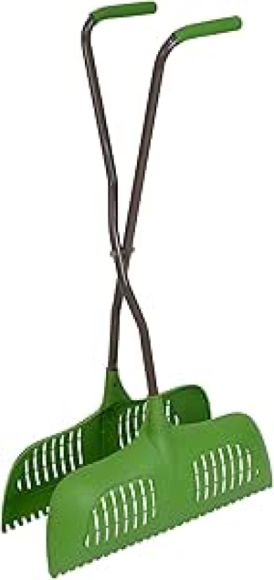 AMES Leaf Grabber Rake - Professional Yard Cleanup Tool with Cushioned Grip