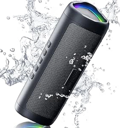Portable Bluetooth Speaker IPX5 Waterproof, 20H Battery, BT5.3 - HD Wireless Speaker for Outdoor, Party & Beach