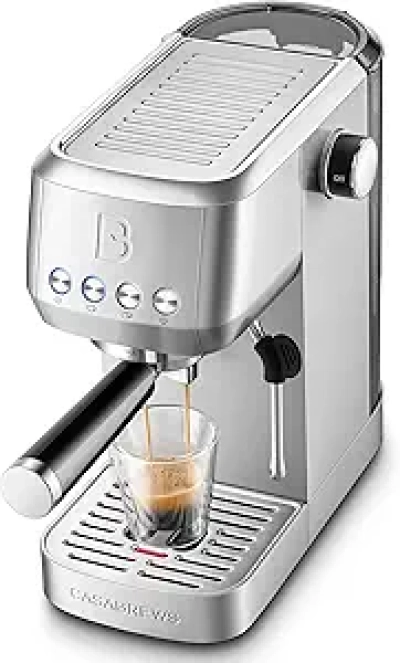 CASABREWS 3700 20 Bar Espresso Machine - Professional Cappuccino & Latte Maker with Steam Frother