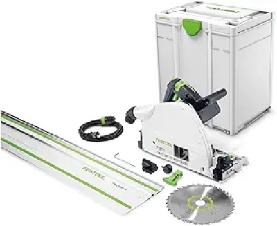 Festool TS 75 EQ-F-Plus-FS Plunge Cut Circular Track Saw with 75-Inch Rail