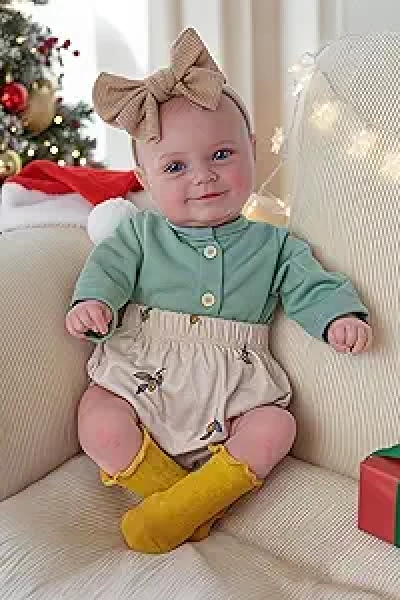BABESIDE 20 Inch Reborn Baby Doll - Realistic Newborn Doll with Soft Vinyl & Poseable Limbs