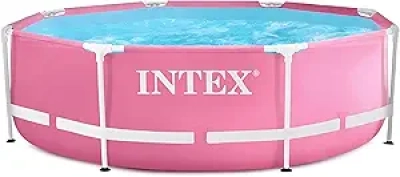 Intex 28290EH 8ft Pink Above Ground Pool - Easy Setup & Durable Frame