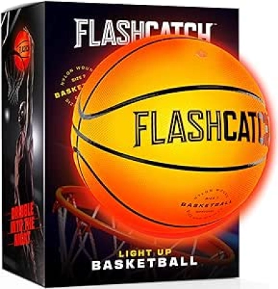Light Up Basketball - LED Glow in The Dark Ball for Kids & Teens