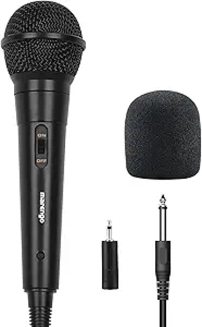 Marengo Handheld Cardioid Dynamic Microphone with 13ft Cable & ON/OFF Switch