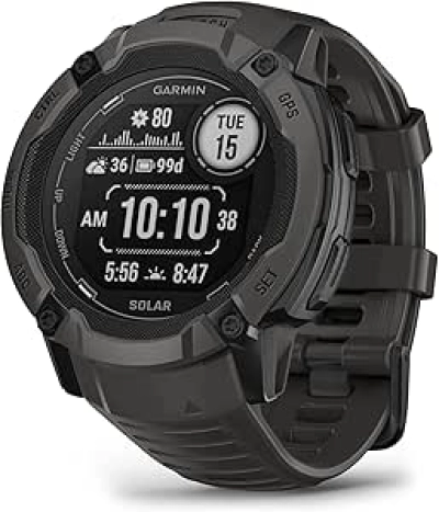 Garmin Instinct 2X Solar GPS Smartwatch | Military-Grade Rugged Watch with Solar Charging