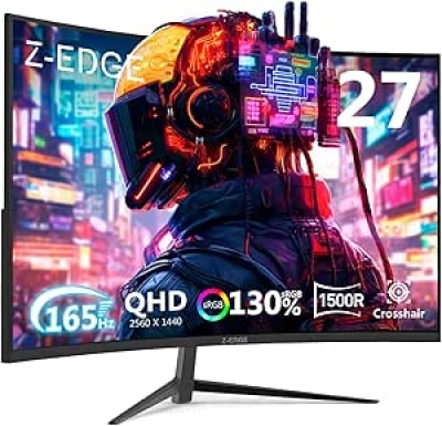 Z-Edge 27" Curved Gaming Monitor 1440P 165Hz QHD - UG27Q