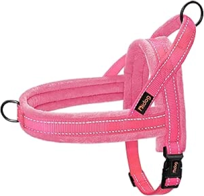 No Pull Dog Harness for Small & Medium Dogs - Pink Reflective Safety Vest
