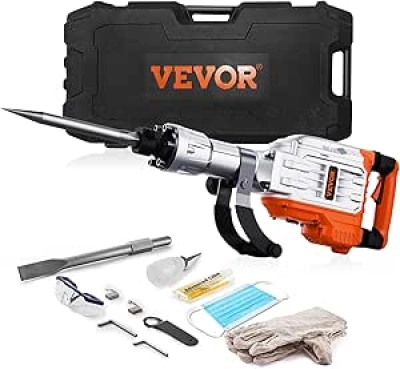 VEVOR 3500W Electric Jack Hammer - Professional Concrete Breaker with 1900 BPM