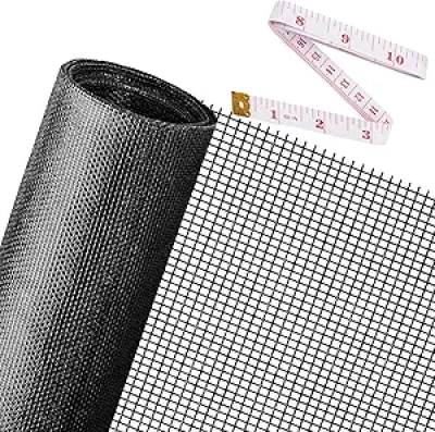 48x118 Durable Fiberglass Replacement Window Screens - Easy DIY Install Pet Screen Mesh