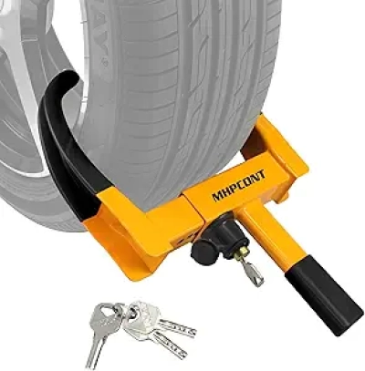 Universal Trailer Wheel Lock Anti-Theft Security Boot for RV, ATV & Vehicles