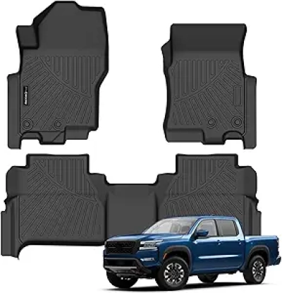 Auxko All Weather Floor Mats for Nissan Frontier 2022-2026 Crew Cab | TPE Liners