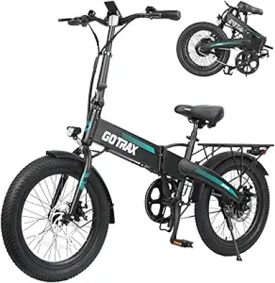 GOTRAX 20" Folding Electric Bike - 40 Miles Range, 500W Peak Power, 20mph