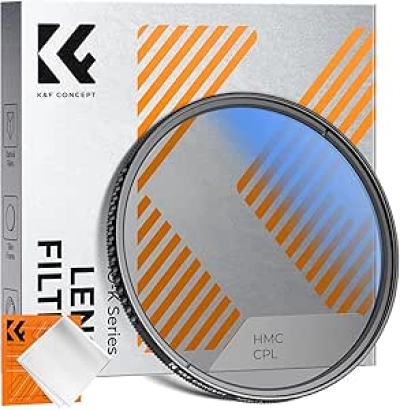 K&F CONCEPT 58mm Circular Polarizer Filter - Ultra-Slim CPL Lens Filter